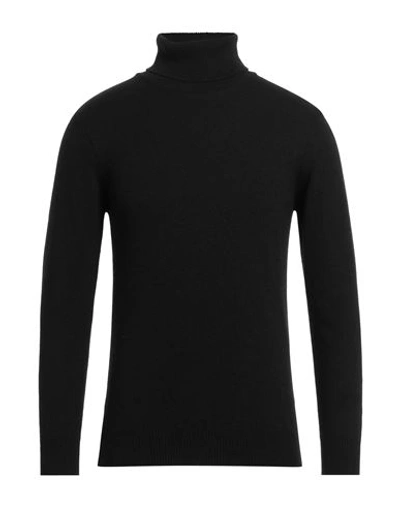 TSD12 TSD12 MAN TURTLENECK BLACK SIZE XXL WOOL, VISCOSE, POLYAMIDE, CASHMERE