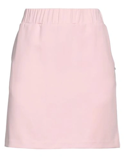 Ottod'ame Woman Mini Skirt Pink Size 8 Polyester, Viscose, Elastane