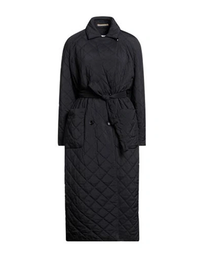 Paltò Woman Puffer Black Size 0 Nylon