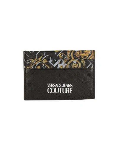 Versace Jeans Couture Man Document Holder Black Size - Bovine Leather