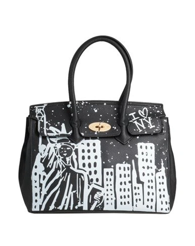 Mia Bag Woman Handbag Black Size - Soft Leather, Polyurethane