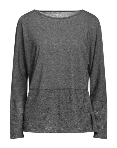 Purotatto Woman T-shirt Grey Size 6 Wool, Viscose, Polyester