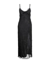 Kontatto Woman Maxi Dress Black Size Xs Polyester, Viscose
