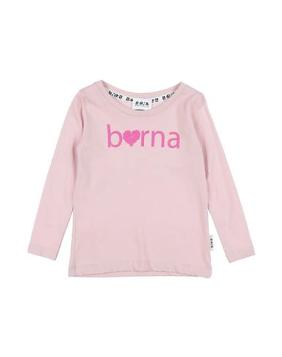 Berna Babies'  Toddler Girl T-shirt Light Pink Size 4 Cotton