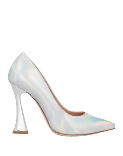 G.p. Per Noy Bologna G. P. Per Noy Bologna Woman Pumps Silver Size 9 Soft Leather