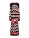 Philosophy Di Lorenzo Serafini Woman Maxi Dress Black Size 6 Polyamide, Mohair Wool, Wool In Black