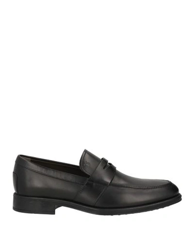 Tod's Man Loafers Black Size 6 Soft Leather In Black