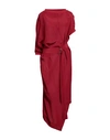 Vivienne Westwood Woman Long Dress Brick Red Size 8 Silk