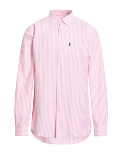 Barbour Man Shirt Pink Size Xxl Cotton