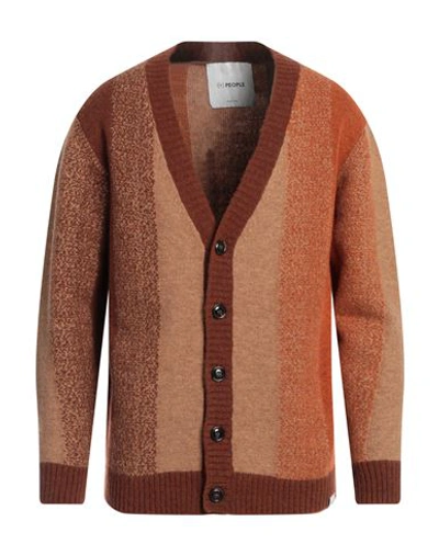 People (+)  Man Cardigan Camel Size S Acrylic, Polyamide, Wool, Textile Fibers In Beige