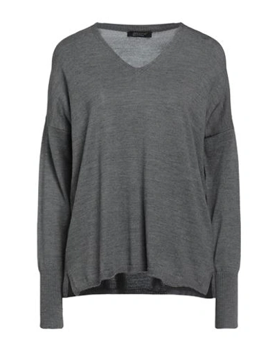 Aragona Woman Sweater Grey Size 8 Wool