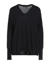 Aragona Woman Sweater Midnight Blue Size 8 Wool