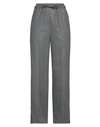 Sandro Woman Pants Grey Size 8 Wool, Polyester, Viscose In Grey
