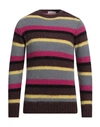 Rossopuro Man Sweater Grey Size 4 Polyamide, Mohair Wool, Alpaca Wool, Polyester In Grey