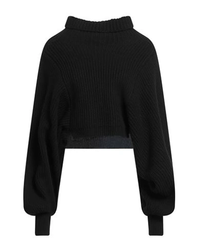 Attic And Barn Woman Turtleneck Black Size S Polyamide, Wool, Viscose, Cashmere, Polyester