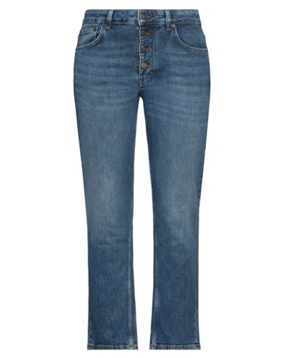 Maje Woman Jeans Blue Size 4 Cotton, Elastane