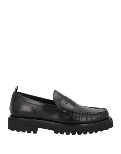 Officine Creative Italia Man Loafers Black Size 10 Soft Leather