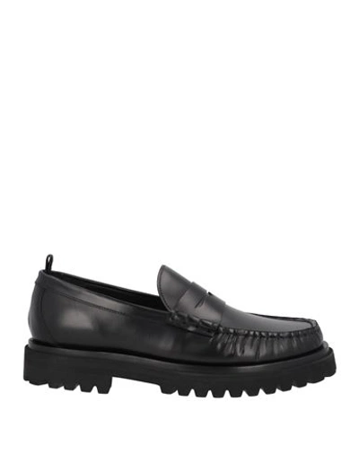 Officine Creative Italia Man Loafers Black Size 12 Soft Leather