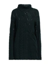 Agnona Woman Turtleneck Dark Green Size L Cashmere