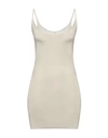 Rick Owens Lilies Woman Mini Dress Light Grey Size 2 Viscose, Elastane