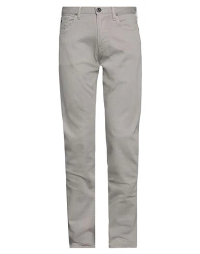 Emporio Armani Man Jeans Light Grey Size 27w-32l Cotton, Elastane