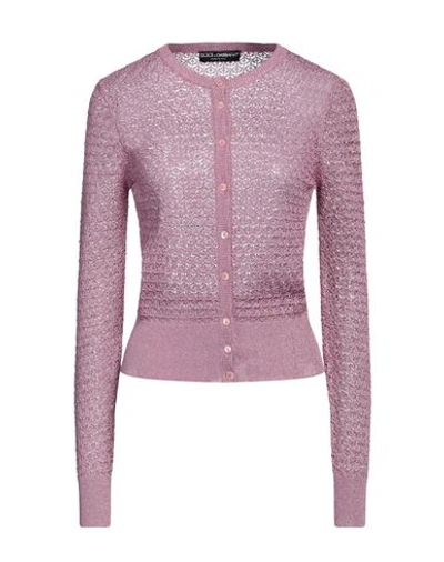 Dolce & Gabbana Woman Cardigan Pink Size 12 Viscose, Polyester
