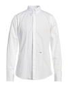 Dsquared2 Man Shirt White Size 44 Cotton