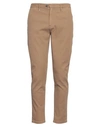Berna Man Pants Camel Size 38 Cotton, Elastane In Beige