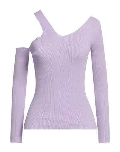Vanisé Woman Sweater Lilac Size 4 Viscose, Polyester In Purple