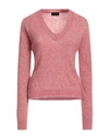 Roberto Collina Woman Sweater Antique Rose Size M Mohair Wool, Wool, Nylon, Elastane In Pink