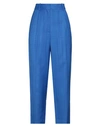 Sandro Woman Pants Bright Blue Size 6 Viscose In Blue