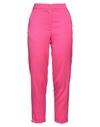 EMMA EM...MA WOMAN PANTS FUCHSIA SIZE M POLYESTER, VISCOSE, ELASTANE