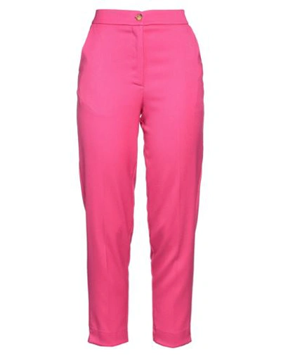 Emma Em...ma Woman Pants Fuchsia Size M Polyester, Viscose, Elastane In Pink