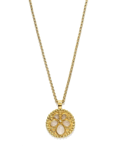 Goossens Cachemire Medallion Necklace In Gold