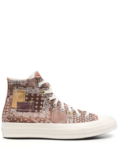 Converse Chuck 70 Patchwork Trainers In Brown