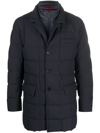 FAY NOTCHED-COLLAR QUILTED DOWN JACKET