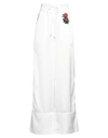 OFF-WHITE OFF-WHITE WOMAN PANTS WHITE SIZE 4 POLYESTER, ELASTANE