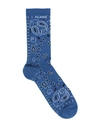 Alanui Man Socks & Hosiery Blue Size Onesize Cotton, Polyamide, Elastane