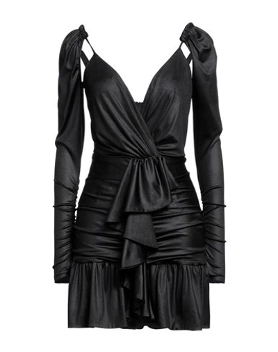 Marco Bologna Woman Mini Dress Black Size 6 Polyester, Elastane