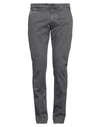 Hand Picked Man Pants Lead Size 33 Cotton, Modal, Elastane In Grey