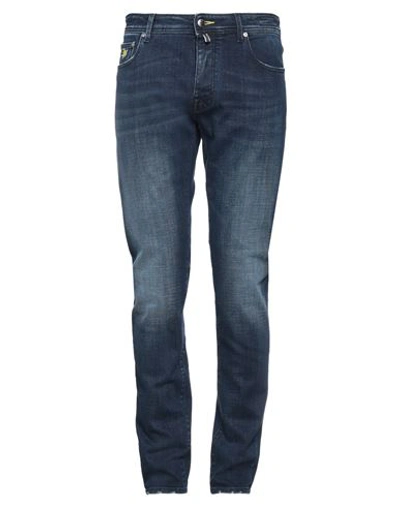 Vilebrequin Man Jeans Blue Size 33 Cotton, Elastane