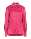 Face To Face Style Woman Shirt Fuchsia Size 4 Viscose In Pink