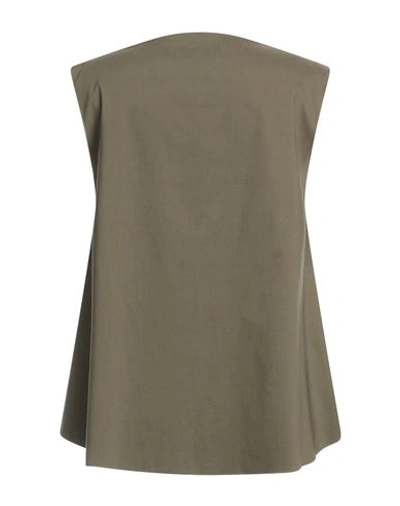 Alessio Bardelle Woman Top Military Green Size M Viscose, Nylon, Elastane