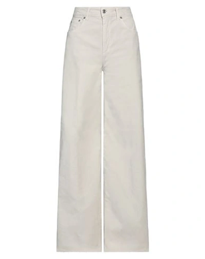 Department 5 Woman Pants Off White Size 29 Cotton, Elastane