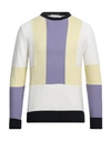 Umberto Vallati Man Sweater White Size 40 Cotton In White