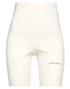 Hinnominate Woman Leggings Ivory Size Xxs Cotton, Elastane In White