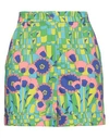 Dolce & Gabbana Woman Shorts & Bermuda Shorts Green Size 10 Wool, Polyamide, Elastane In Green