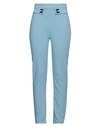 Elisabetta Franchi Woman Pants Sky Blue Size 10 Polyester, Elastane