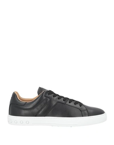 Tod's Man Sneakers Black Size 7 Soft Leather