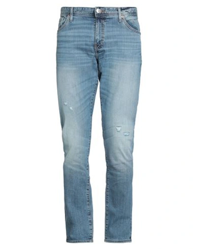 ARMANI EXCHANGE ARMANI EXCHANGE MAN JEANS BLUE SIZE 31 COTTON, ELASTANE